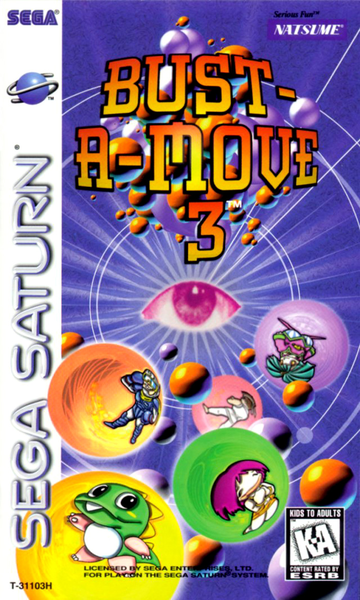 Sega Saturn B Bust A Move 3 U Game Covers Box Scans Box Art CD Labels ...